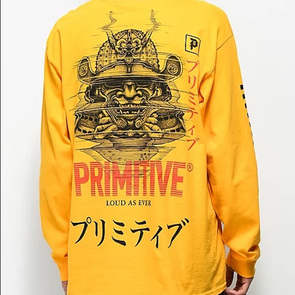 Primitive Yellow Warrior Mens Long 